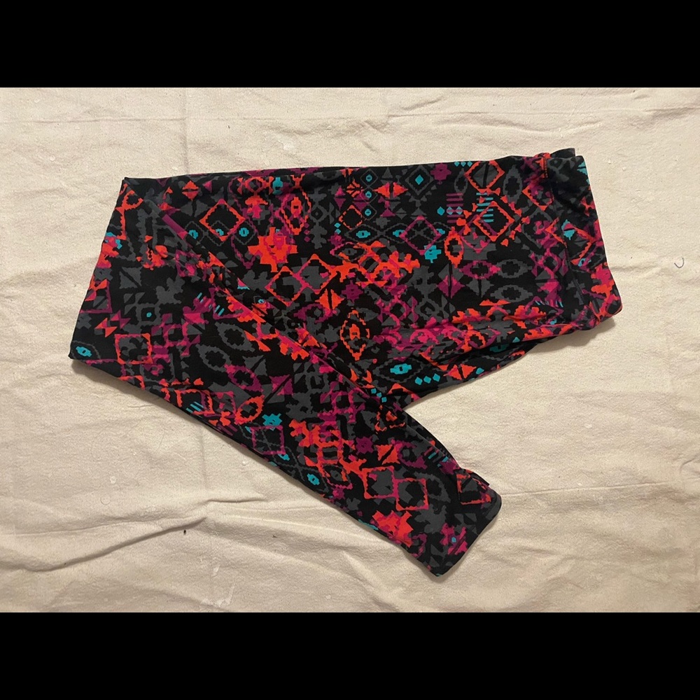 Black and red Leggings
